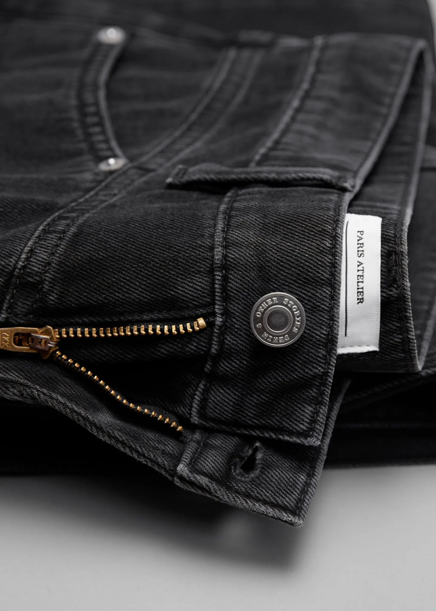 Tapered Cargo-Pocket Jeans