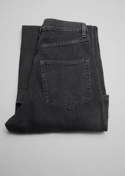 Tapered Cargo-Pocket Jeans