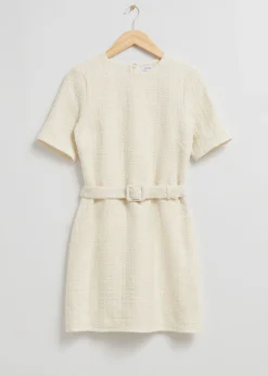 Tweed Belted Mini Kjole