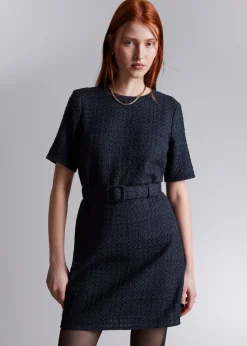 Tweed Belted Mini Kjole