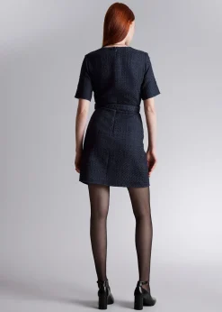 Tweed Belted Mini Kjole