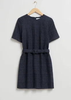 Tweed Belted Mini Kjole