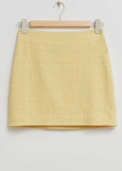 Tweed MiniSkjørt Med Hoy Midje