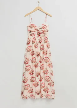 Twist-Front Bustier-Kjole