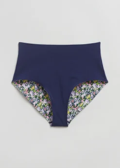 Vendbar Bikiniunderdel Med Hoy Midje