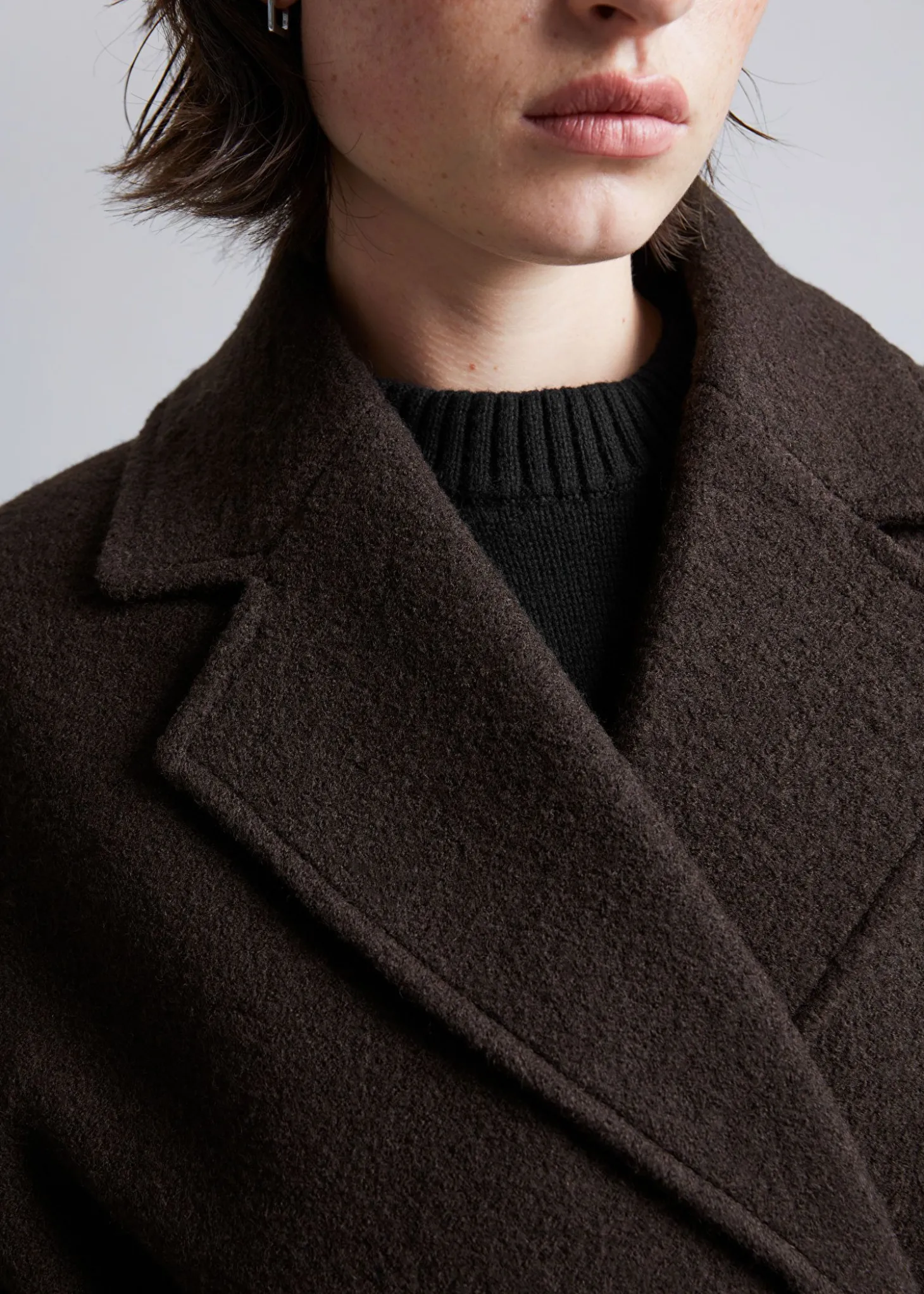 Voluminos Belted Wool Coat