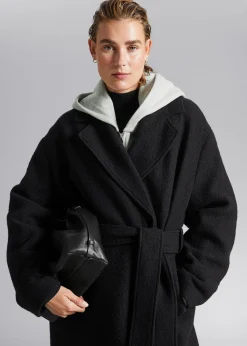 Voluminos Belted Wool Coat