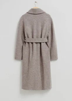 Voluminos Belted Wool Coat