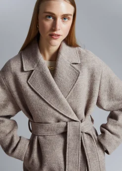 Voluminos Belted Wool Coat