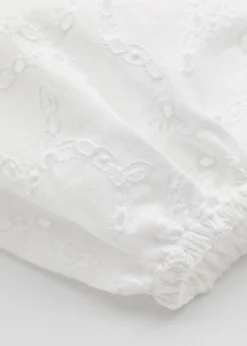 Voluminos Broderie Anglaise Minikjole