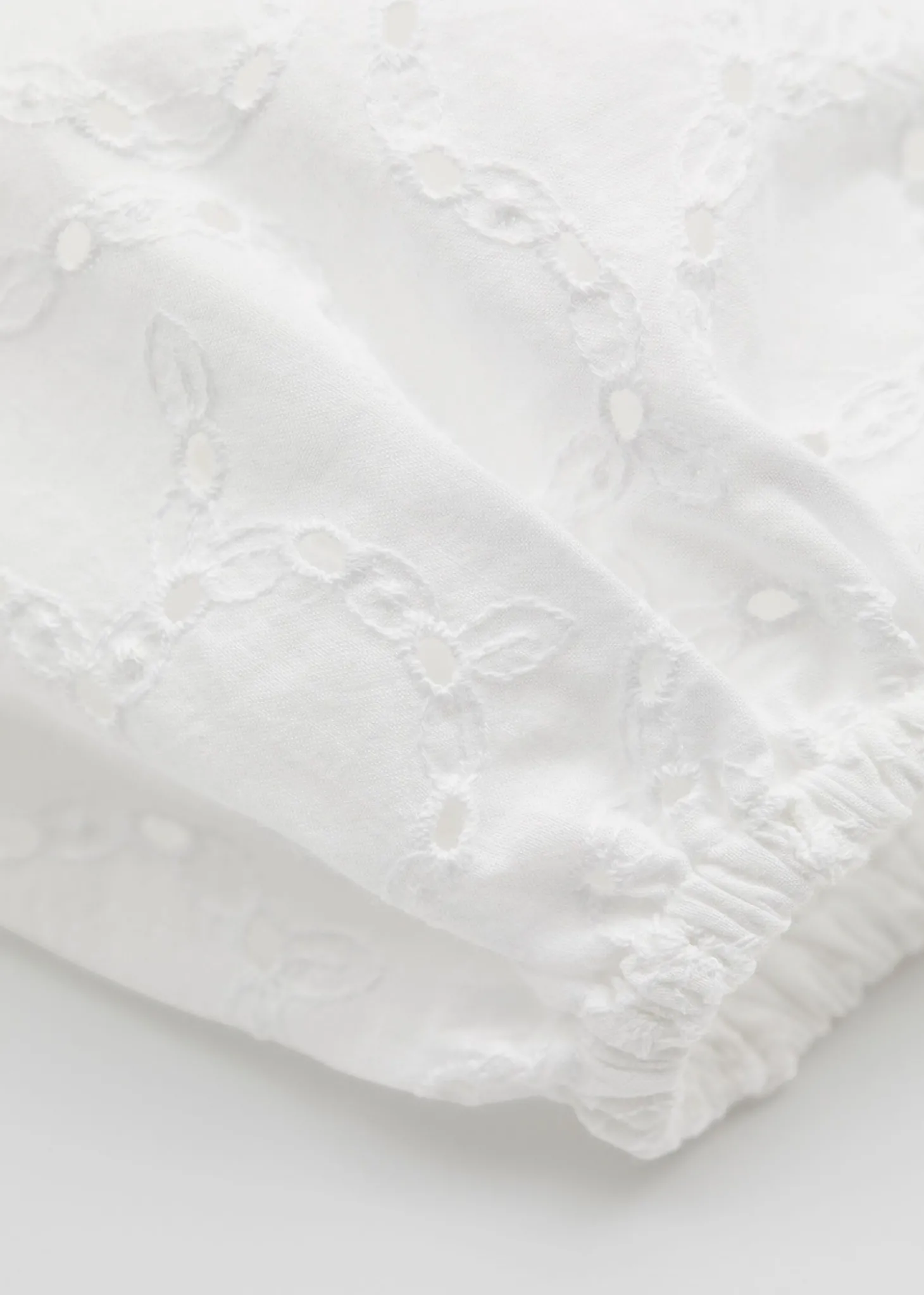 Voluminos Broderie Anglaise Minikjole