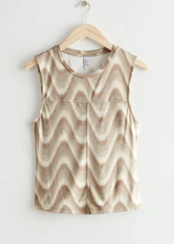 Wave Print Topp
